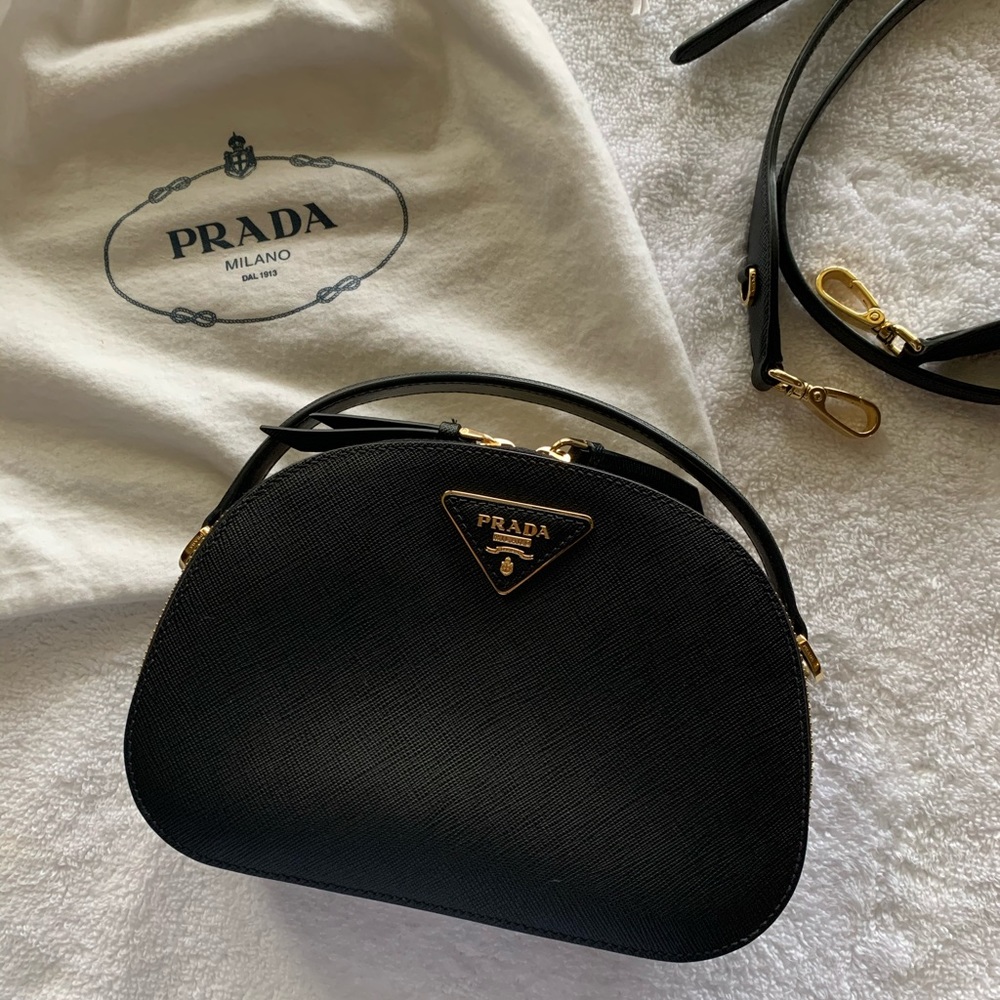 Prada Odette Saffiano Leather Bag